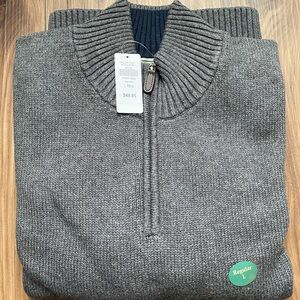 L.L. Bean Men's Charcoal Zip-Up Sweater